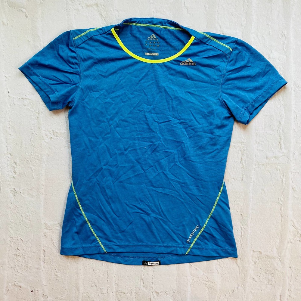Blue Adidas Running Workout Top Women's S